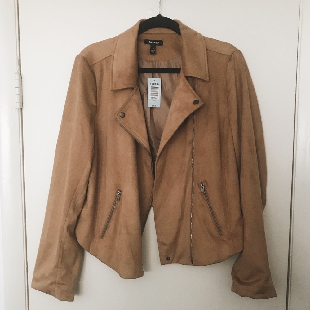 BNWT ✨ Torrid Faux Suede Moto Jacket 2x